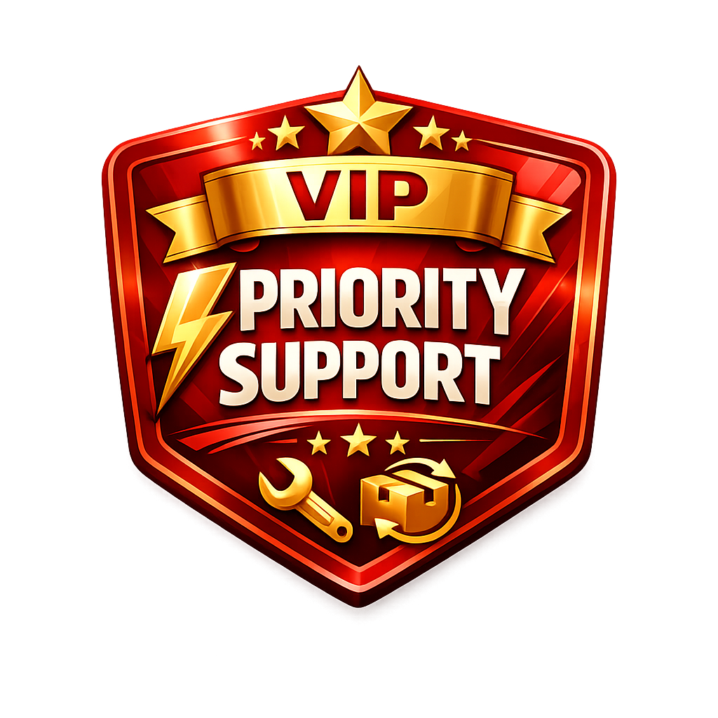 Priority Support & Replacement